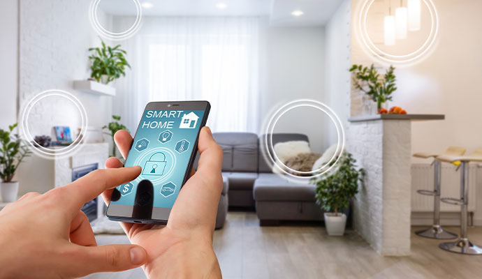 Home automation system using mobile app