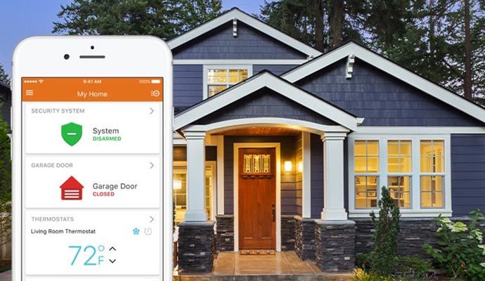 Home security and home automation app