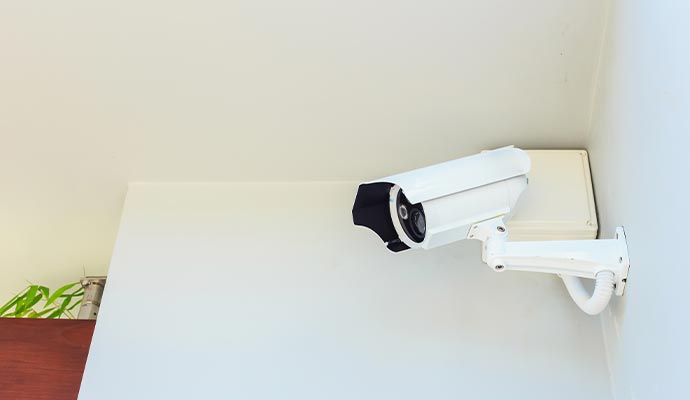 Installed security cameras