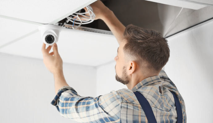 Indoor camera installation service