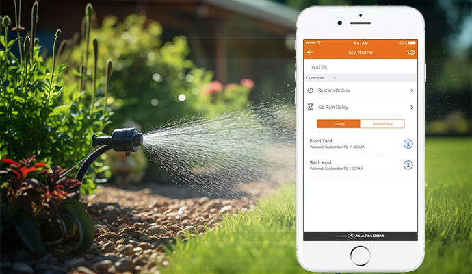 App-controlled smart irrigation system
