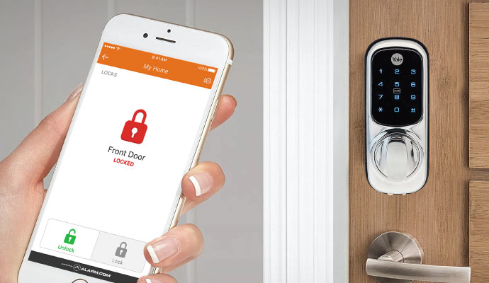 Software operated door lock system